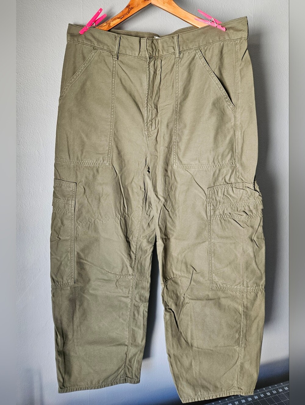 Citizens Of Humanity Olive Marcelle Cargo Relaxed Straight Leg Pants